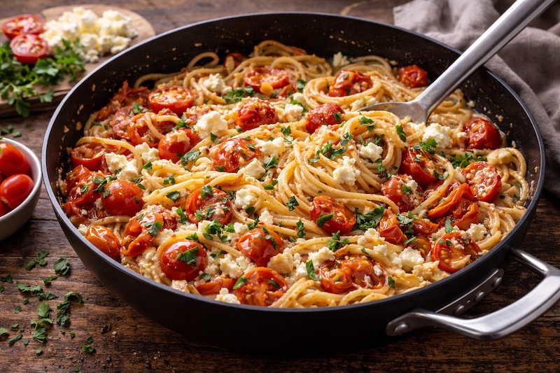 One pot pasta feta tomates cerises
