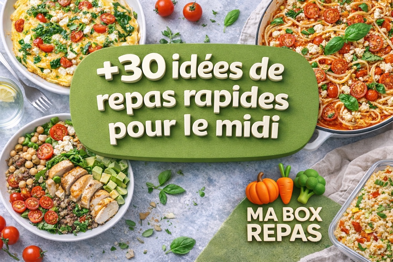 +30 idées de repas rapides pour le midi